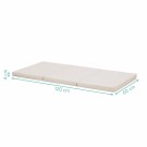 Fillikid, Madrass til reiseseng, 120x60x4 cm, Beige Prikker thumbnail