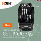 BeSafe Stretch, Bakovervendt, 61-125cm/36 kg, Beltemontert, SoftBreeze thumbnail