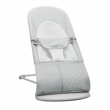BabyBjörn Balance Soft Vippestol Mesh, Sølv/Hvit