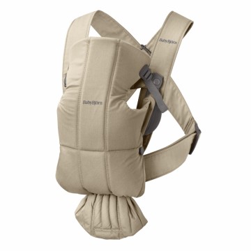 BabyBjörn Mini Bæresele Vevd, Beige